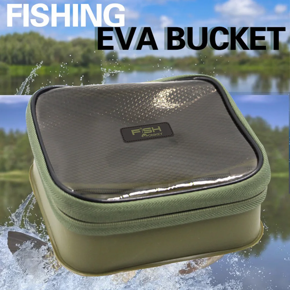 Multifunction EVA Fishing Tackle Bag Waterproof Fishing Reel Fishing Line Lure Hook Tools Storage Case Carp Fishing Accessories