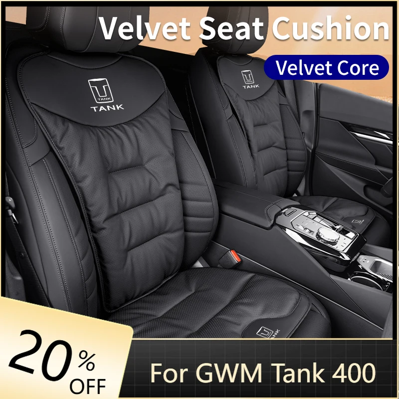 

For Great Wall GWM Tank 300 Border 400 500 PHEV 700 800 Velour Car Front Rear Seat Cover Leather Cushion Backrest Protective Mat