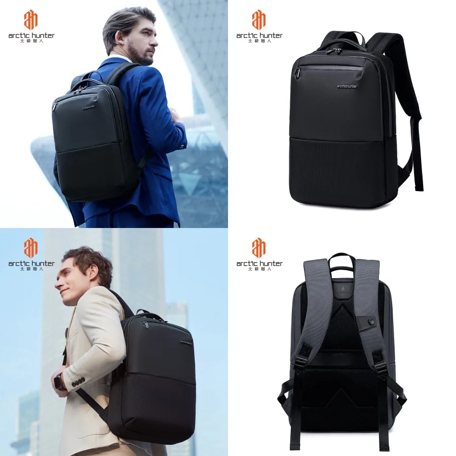 

【Новый стиль】Новая деловая сумка для ноутбука, мужской простой рюкзак для ежедневных поездок, водонепроницаемый дорожный рюкзак, рюкзак для студентов колледжа.