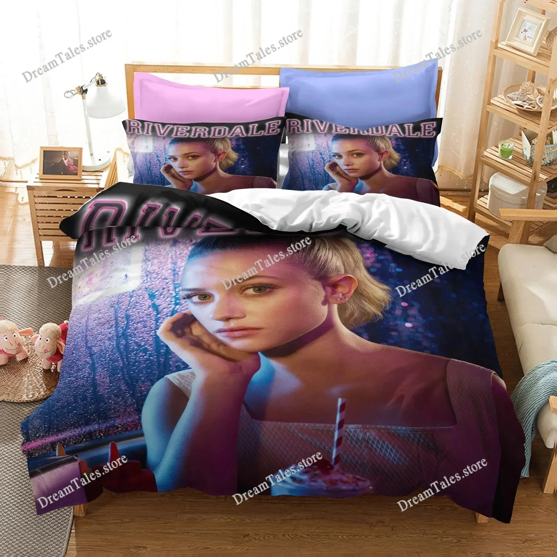 

3D Printed Tv Riverdale Bedding Set Duvet Cover Bedroom Comforter Covers Single Twin King ​Size Quilt Cover Home Textile