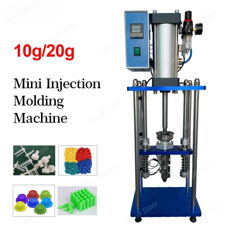 Машина для литья под давлением 10/20 г, мини вертикальная машина для производства, температура 350 градусов по Цельсию, для литья под давлением пластика