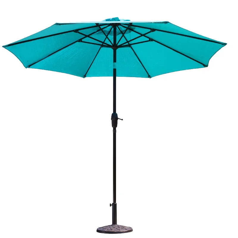 Modern Aluminum Outdoor Umbrella Push Button Tilt Crank for Garden Restaurant Patio Sun Awning Parasol Versatile Hotels Parks