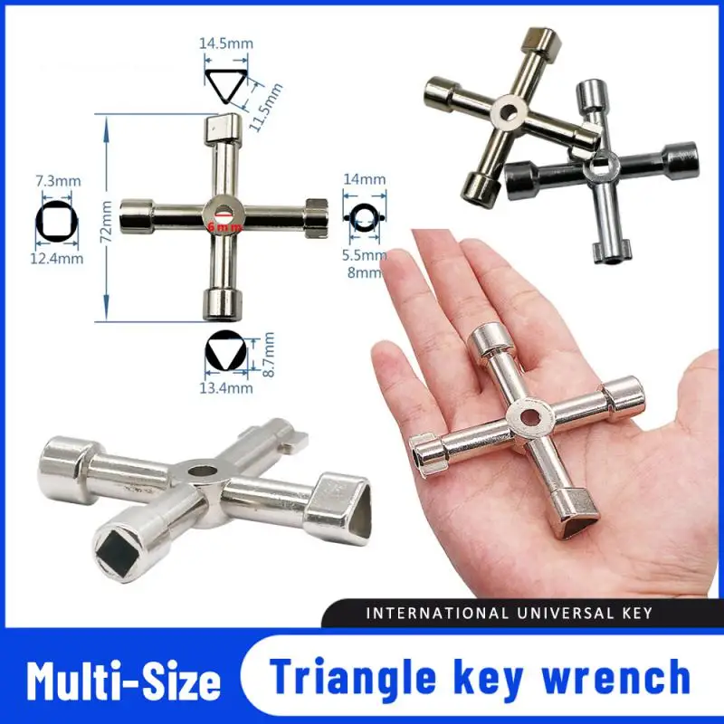 Multi-function Cross Spanner Mini Portable Three Hexagonal Internal Triangle Key Plumber's Spanner Quality Maintenance Tools