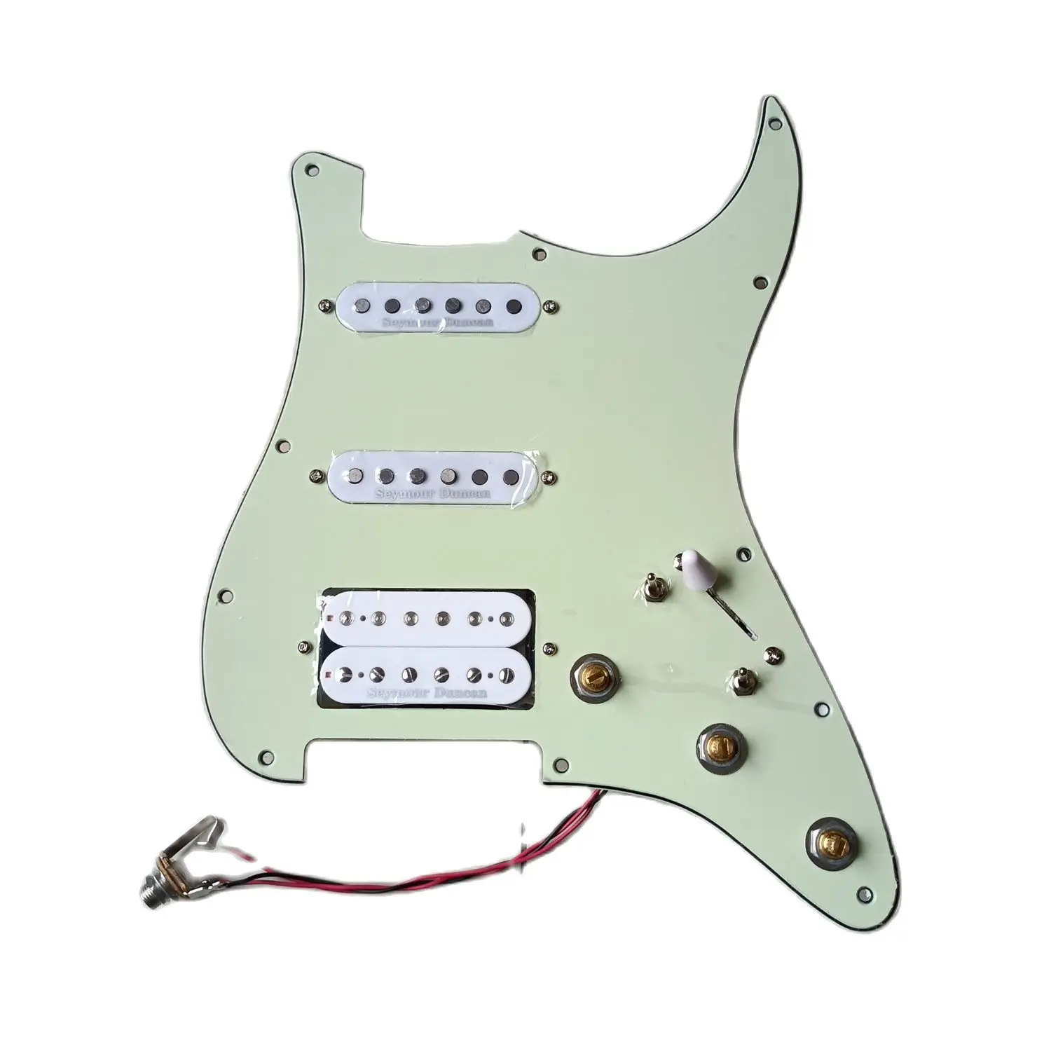 

SSH Loaded Strat Pickguard Set Multifunction Switch Seymour Duncan SSL1 White TB-4 Alnico Pickup 7way switch For Fender Guitar