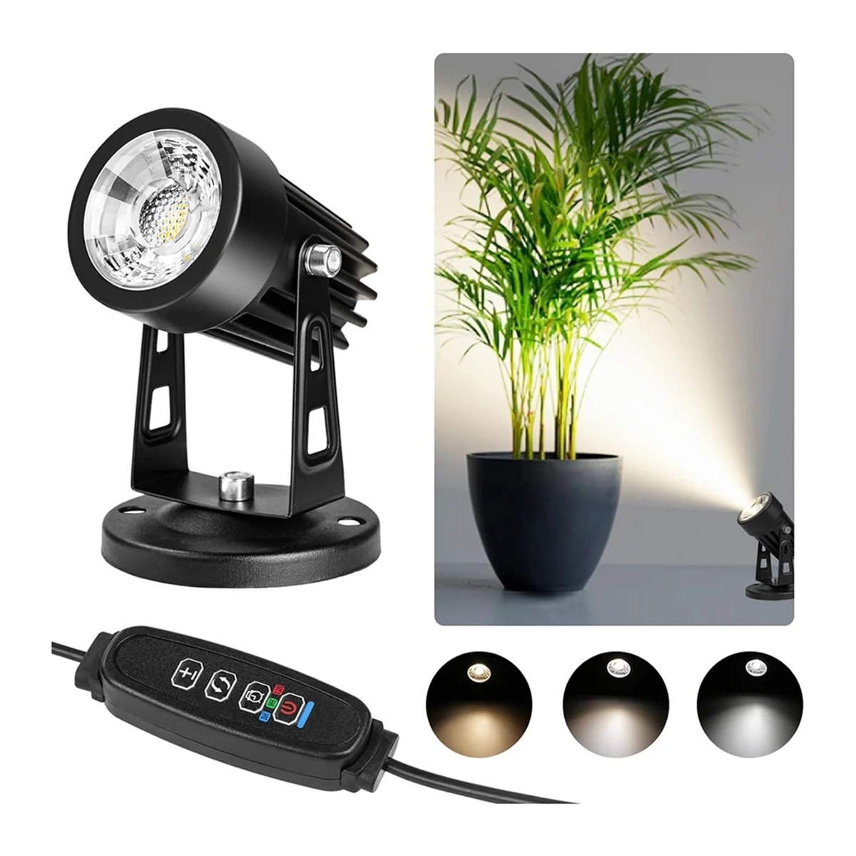 Indoor Spot Lights with Timer, US Plug