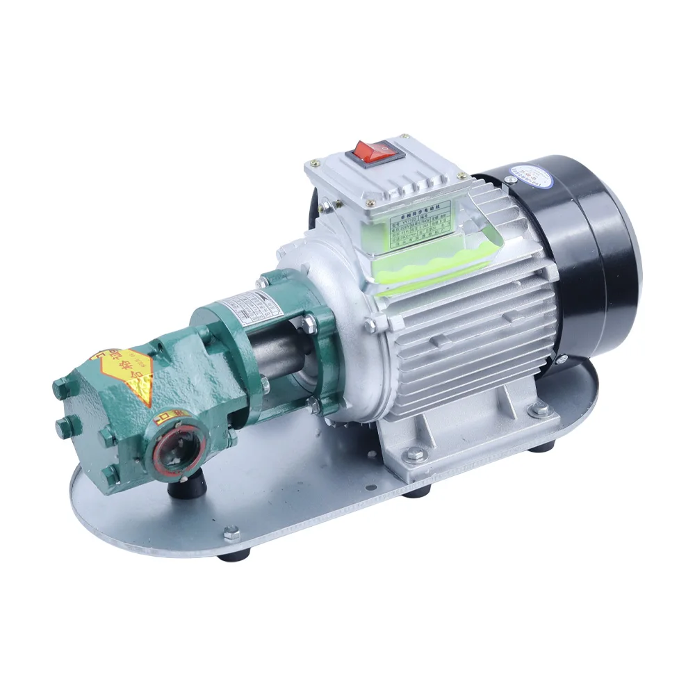1400/2800 RPM Stainless Steel Self-Priming Gear Pump Electric Suction Pump Hydraulic Oil/Engine Oil/Edible Oil High Flow Rate