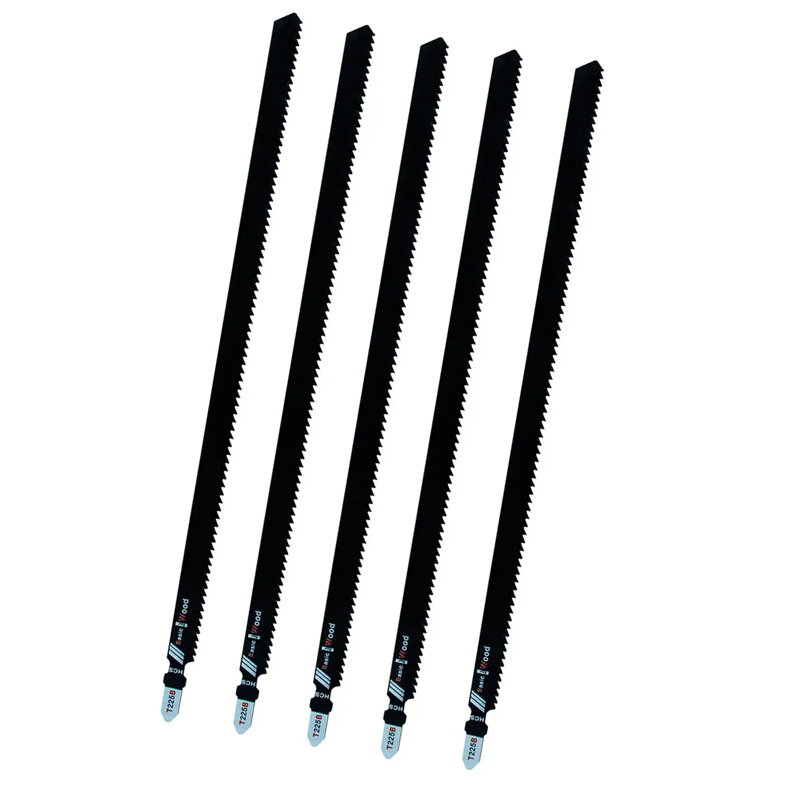 

5 шт., лезвие для лобзика, легко обрезное лезвие для резки древесины, изогнутые лезвия 250 мм для промышленной бытовой пластиковой деревообработки