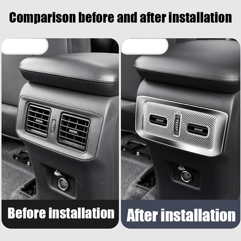 غطاء غبار لفتحات تكييف الهواء الخلفية ومكونات الحماية الداخلية لسيارة Toyota RAV4 XA50 2021 2022 2023 2024