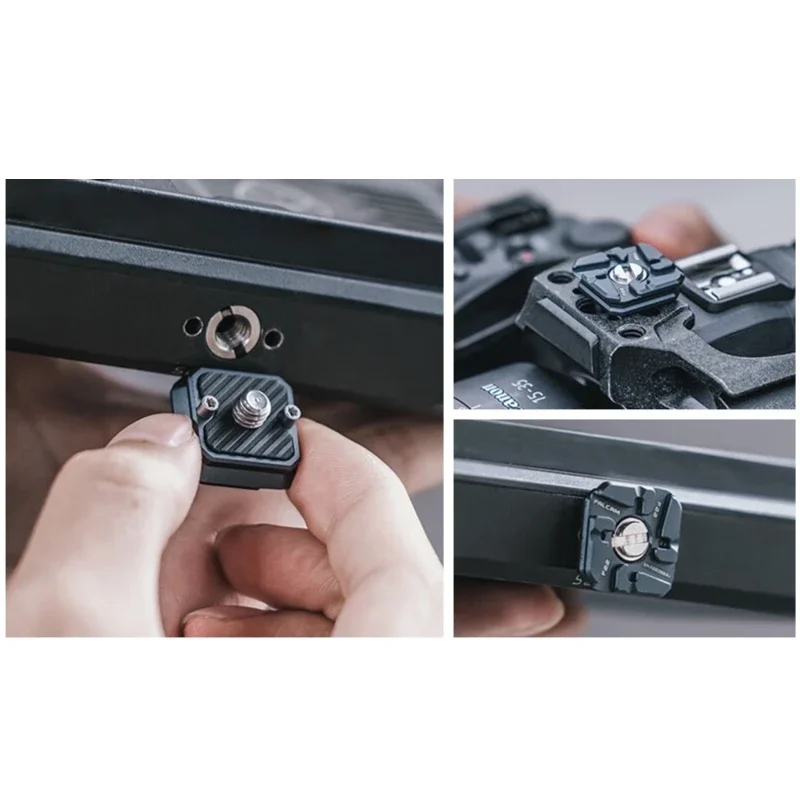 لوحة FALCAM F22 الأساسية سريعة الإصدار مع فتحة ملولبة 1/4 فتحة تحديد موقع أري لمعدات التصوير الفوتوغرافي (لوحة فقط) 2529