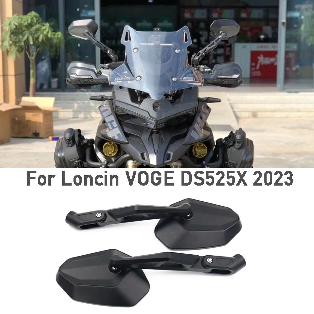 For VOGE DSX 525 DSX 525DSX DS525X 2023 Motorcycle Side Mirrors Rearviews Mirrors Wide-Angle Anti-Vertigo CNC Aluminum