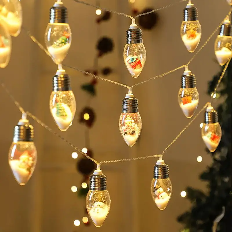 Christmas String Lights Waterproof String Bulbs 3 Meters Christmas Decoration Led Lights Waterproof Colorful Bubbles String