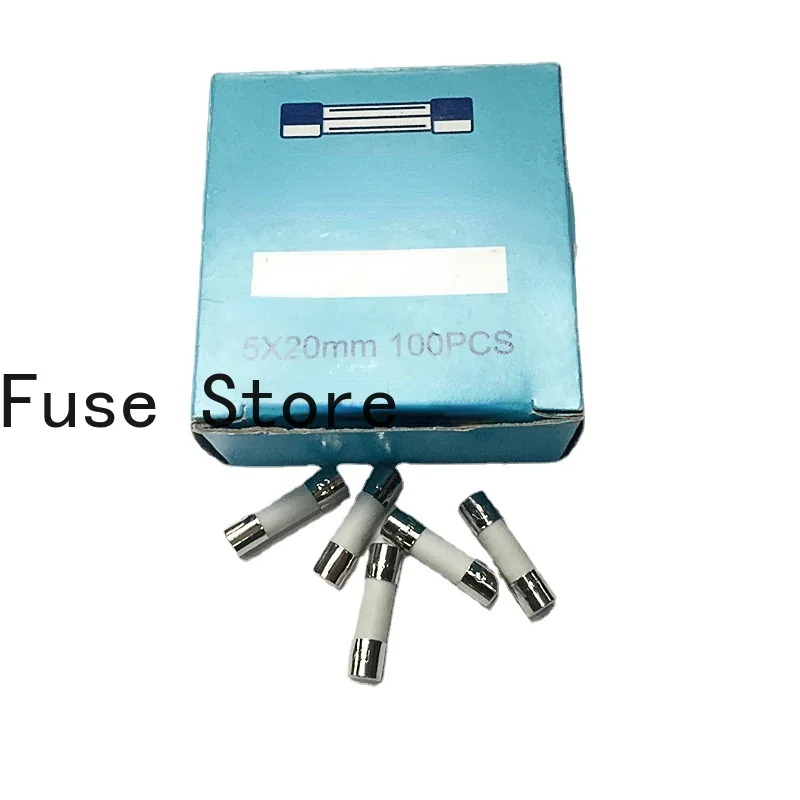 10PCS 5 * 20mm Explosion-proof Ceramic Fuse Tube Slow Fusing Type T0.8A 250V