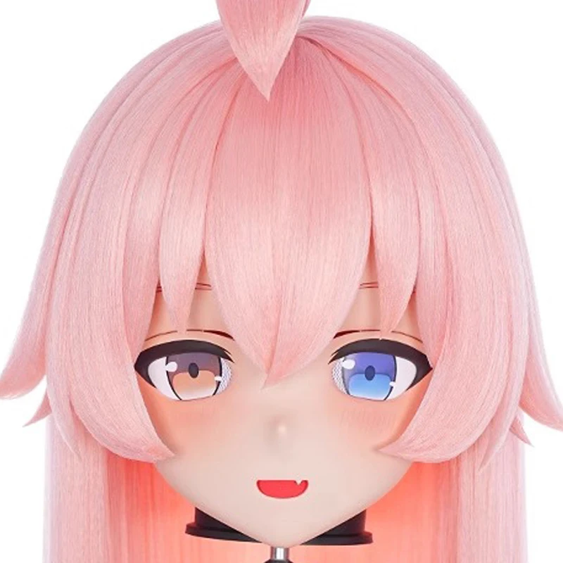 

(MEO05) Customize Handmade Full Head Lockable Crossdress Male to Female Japanese Cartoon Anime Game Character Kigurumi Mask
