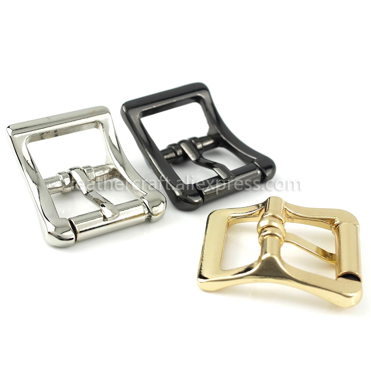 1piece Metal Middle Bar Roller Buckles End Bar Heel Bar Buckle Single Pin Half Buckle Bag Leather Craft Strap Garment Webbing