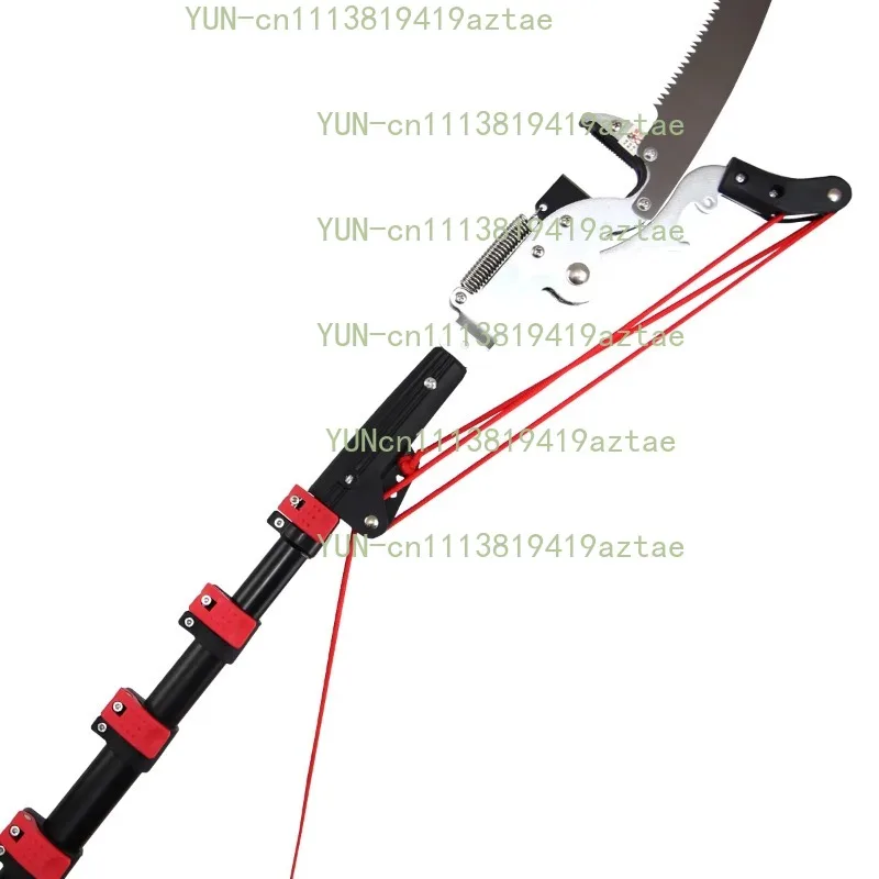 Suitable for  24-Foot Telescopic Pruning Shears Industrial Grade Folding Function Sk5 Blade Rubber Handle Garden Tool