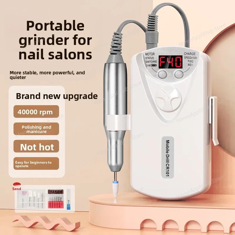 Nail Grinding Machine - Electric Nail File for Removing ,Dead Skin and Manicuring nail tools bohrer dril manicura