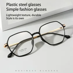 VICKY Simple New Fashion Personalized Geometric Design Polygonal Frames Anti-Blue Light Glasses Customizable Prescription