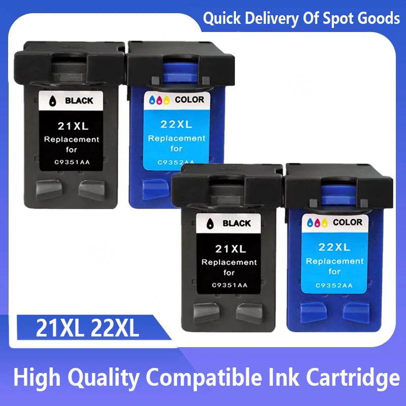 

Remanufactured 21XL 22XL Ink Cartridge For HP21 22 Deskjet 3910 3915 3918 3930 3940 D1311 D1320 D1330 D1530 D1560 printer