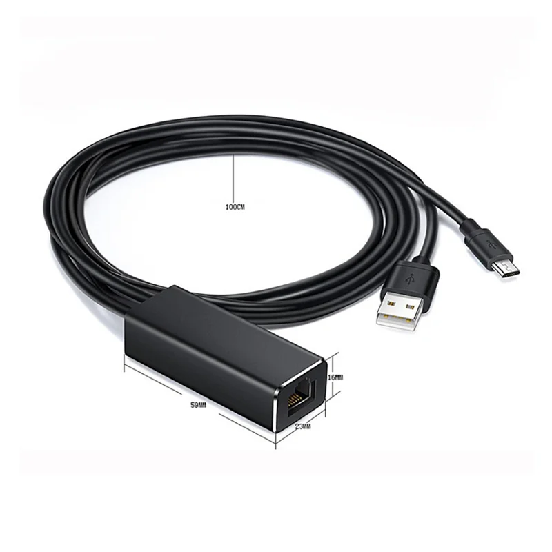 Micro-USB-Ethernet-Adapter 10/100 MBit/s für Fire-TV-Stick USB zu RJ45 USB-Netzwerk karte für Google Chromecast Gen 2 1 Ultra