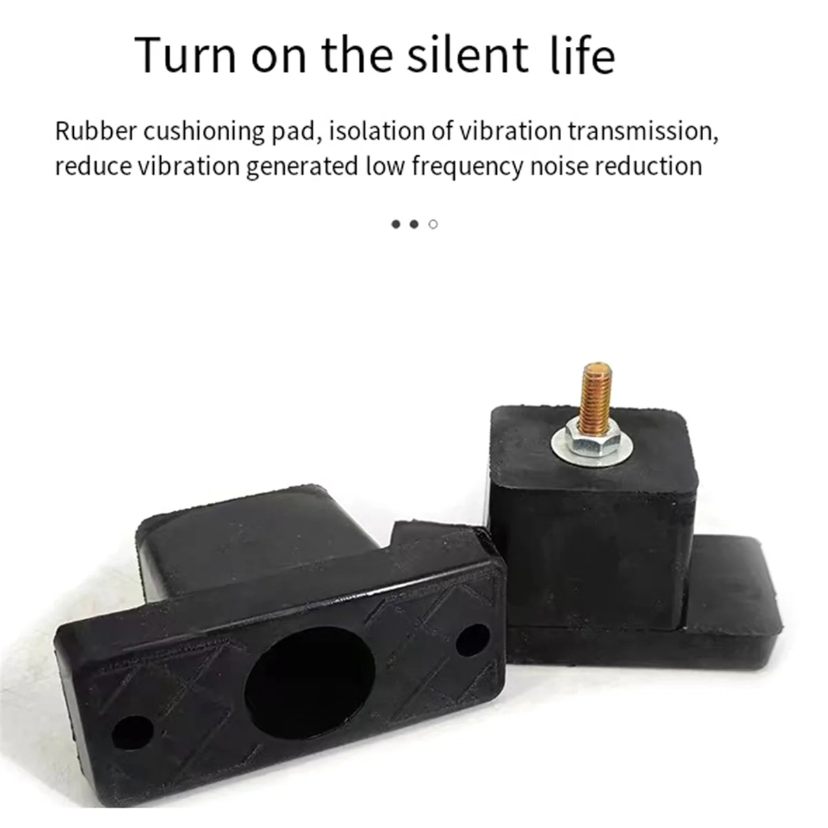 HEIßER 4er-Pack Kissen Klimaanlage Gummi Stoßdämpfende Anti-Vibration Isolator Pads Halterung Schwarz