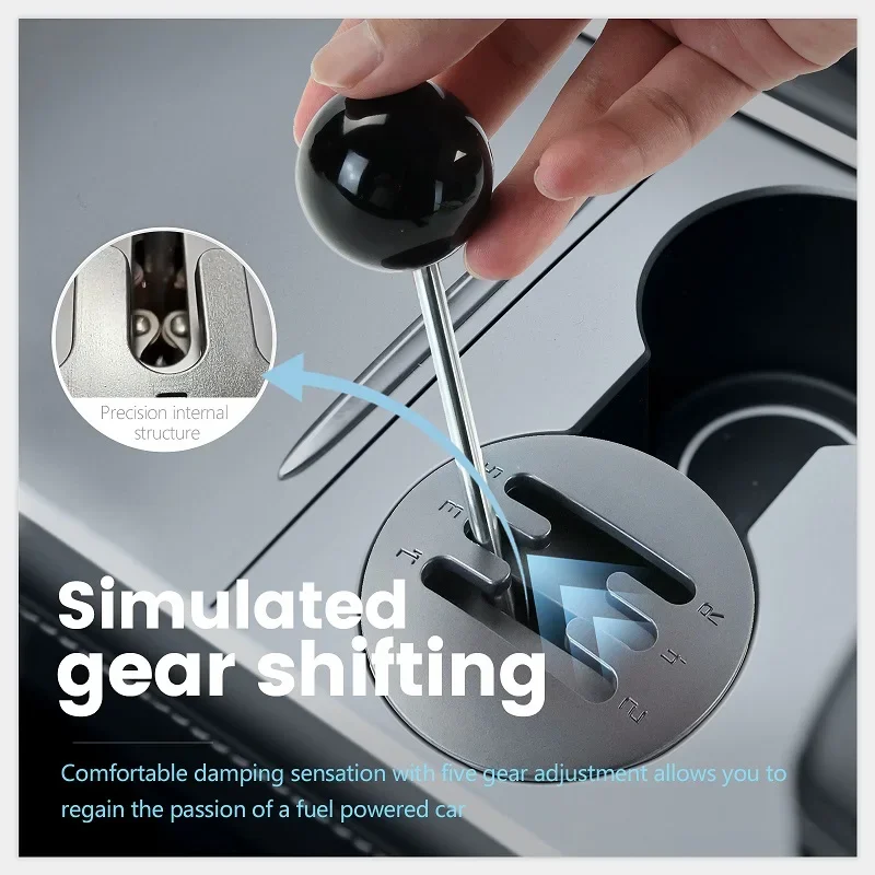 Jouet d'équipement de voiture, Console centrale manuelle, levier de changement de vitesse, tasse d'eau pour Tesla modèle 3 Y 2021 – 2023, Modification de décoration, loisirs, Match OEM