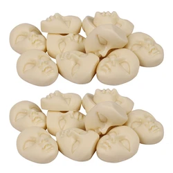20Pcs Mini Masks Resin Mask Flatback Cabochon Beige Girl Face Flatback Scrapbooking Diy Hair Bow Center Crafts Making
