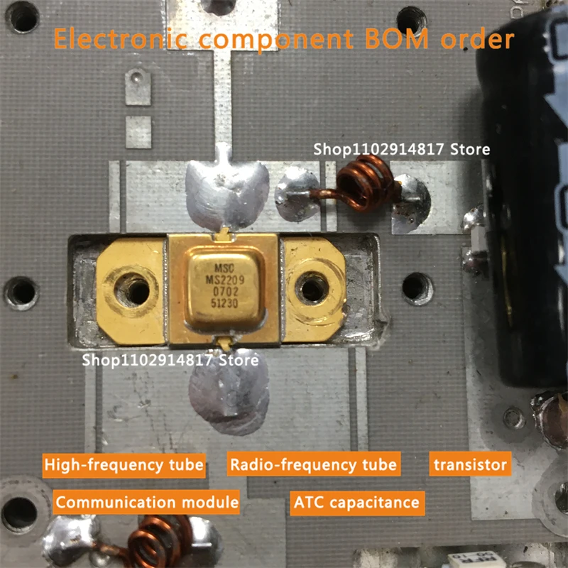 

MS2209 stock a range of power amplifier tubes HF tube RF transistor capacitors available for consultation