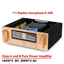 AMXEKR 1:1 Replica Accuphase E-405 Class A and B 300W High-power Amplifier Home Hifi Fever-grade Pure Power Amplifier