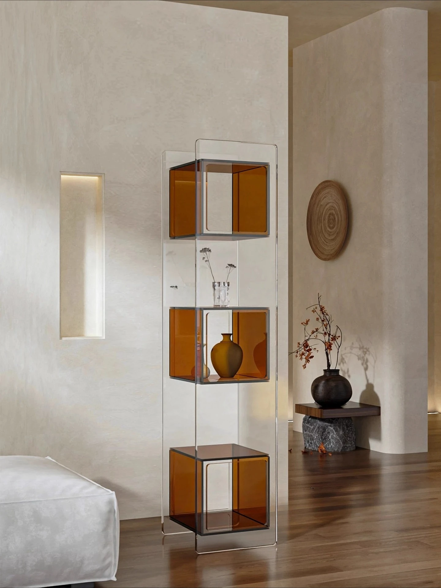 

Акриловая полка, коллекция орнаментов, витрина, шкаф, прозрачный книжный шкаф для хранения