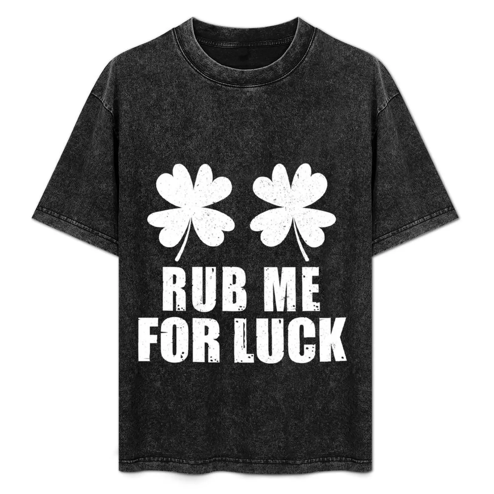 Camiseta para mujer Rub Me For Luck Shamrock Boobs para fiesta del día de San Patricio, camiseta informal de manga corta para Navidad