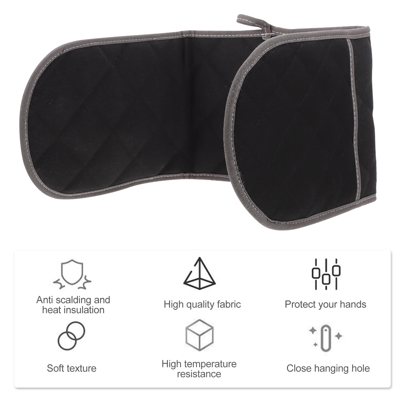 1 قطعة قفازات الفرن الموسعة طبقة مزدوجة القطن مقاومة للحرارة مكافحة السمط الميكروويف القفاز للاستخدام المنزلي مخبز مطعم #2