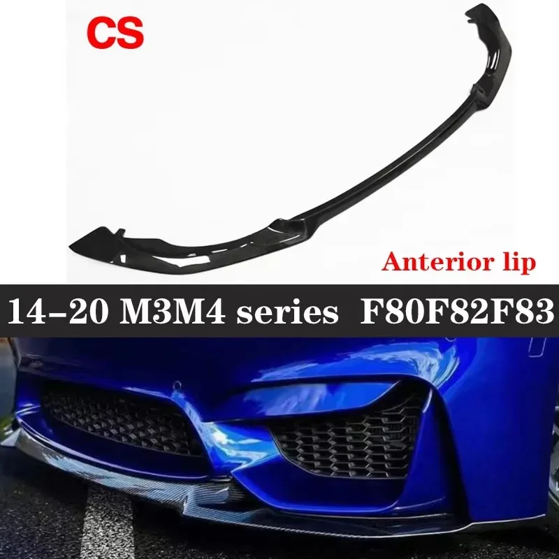 For BMW M3 F80 M4 F82 F83 Carbon Fiber Front lip Car Front Bumper Diverter Spoiler Diffuser Front lip chin upgraded body kit