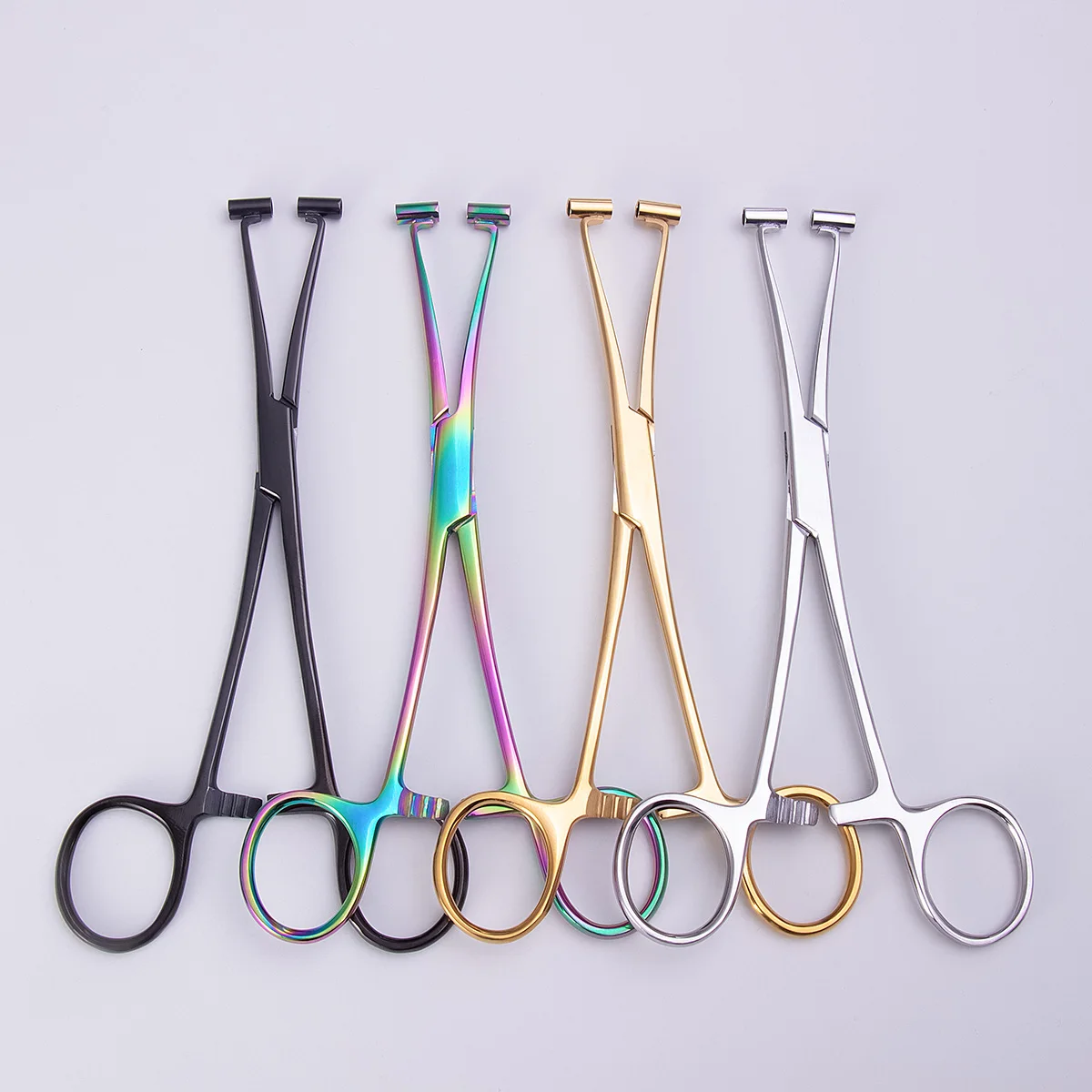 1pc Stainless Steel Nose Septum Piercing Clamp Tool Ear Lip Navel Nose Tongue Forceps Pliers Piercing Supplies