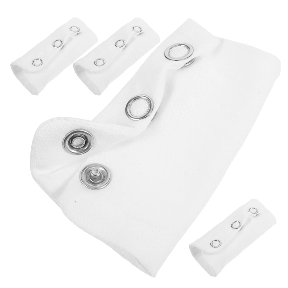 

4pcs Baby Bodysuit Extender Khaki White Jumpsuit Snap Extension Film Body Suit Newborn Onesie Long Pants Romper Infant