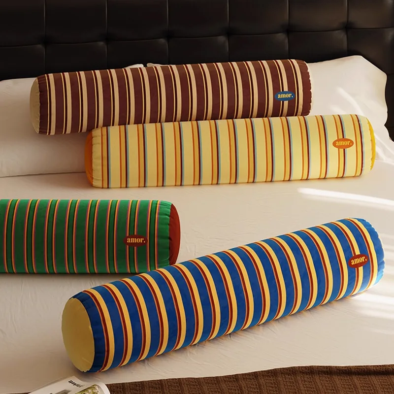 

Подушка-валик в стиле ретро California Town для женщин, длинная, для поясницы, для дома, с наполнителем