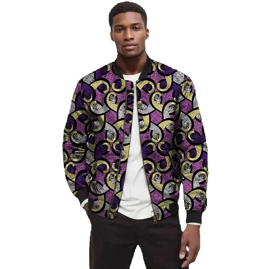 

Оригинальный дизайн, африканские куртки-бомберы от кутюр, мужские короткие пальто с принтом, мужская нигерийская модная бейсбольная куртка по индивидуальному заказу