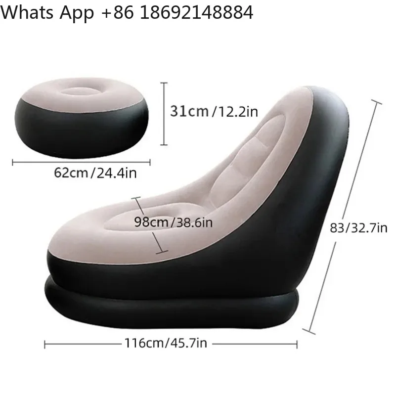 

Inflatable sofa household lazy sofa reclining sleepable folding outdoor camping portable