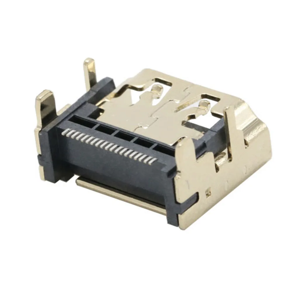 5Pcs HDMI Socket Jack A Type 19PIN SMT Patch HD Interface Connector Port HDMI Female Gold-plated Copper Shell A-type 19PIN