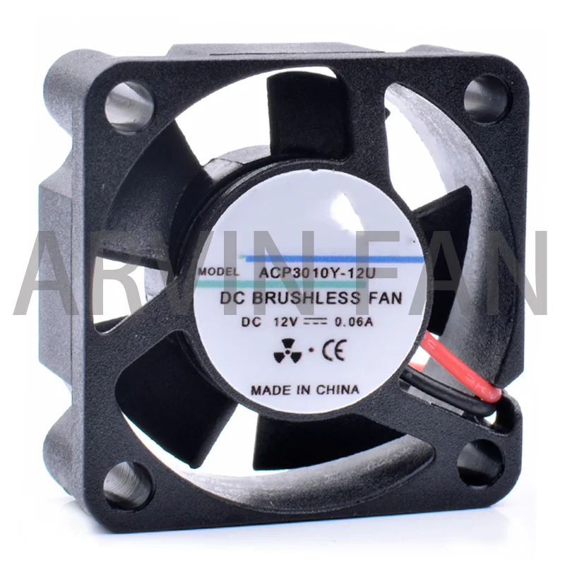 Microventilador de refrigeración para Router, ACP3010Y-12U Original, 3cm, 30mm, 3010, 30x30x10mm, 12V, 0.06A, nuevo