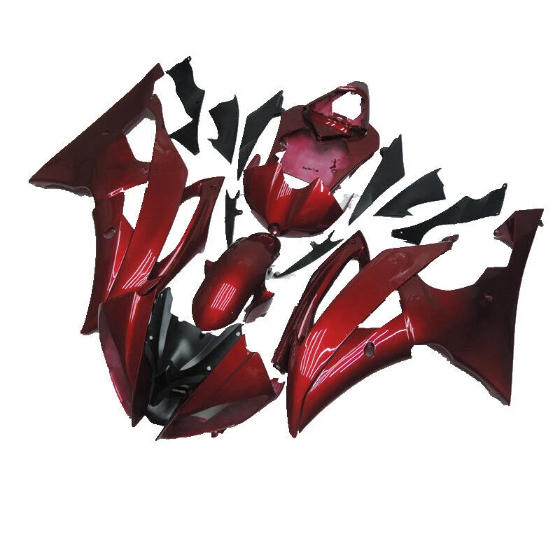 

Injection Fairing New Glossy Red Fit for 2008 2009 2010 2011 2012 2013 2014 2015 2016 YZF R6 Plastic YB3