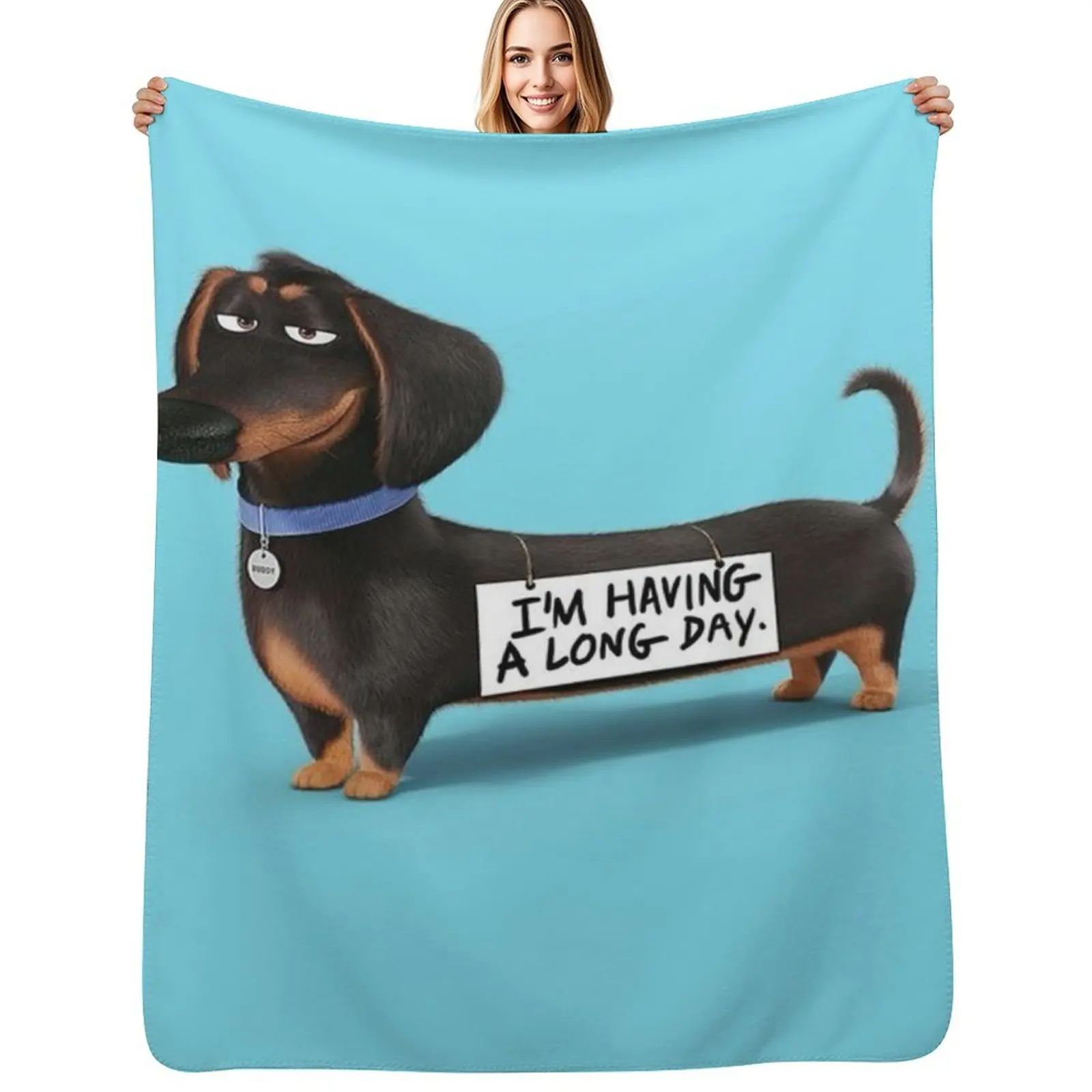 

Dachshund Dog funny pupy Throw Blanket Modern Design Soft Blanket for Home Decor
