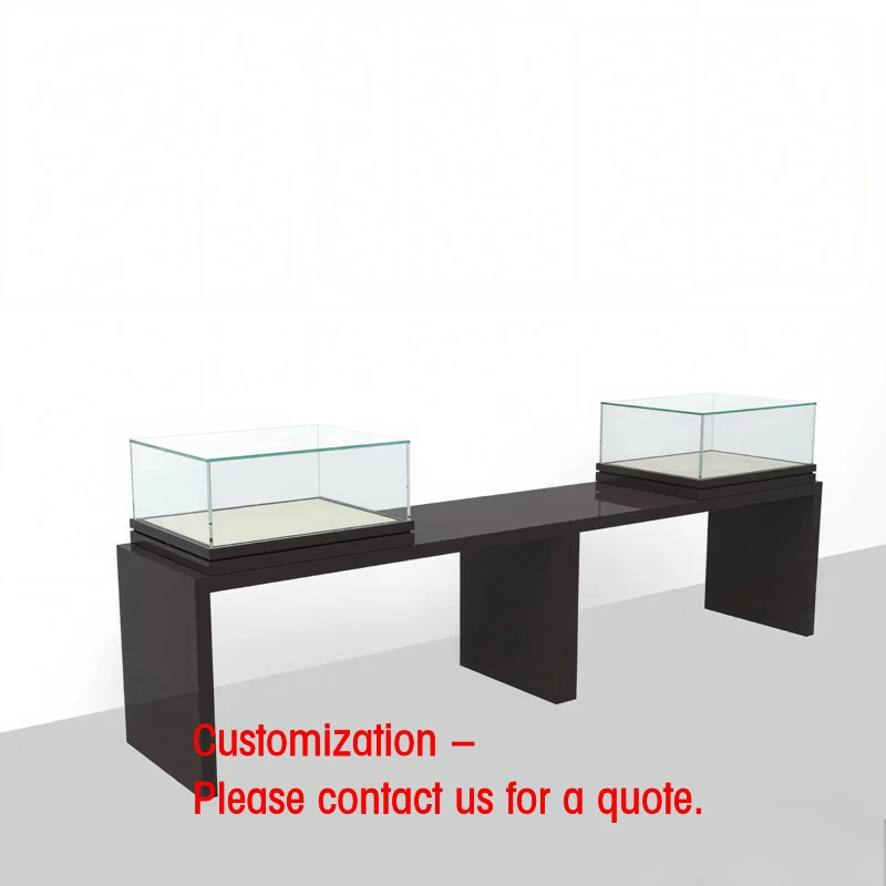 

custom.Customized High-End Modern LED Museum Display Cabinets with Glass and Wood Heavy Duty Easy to Clean