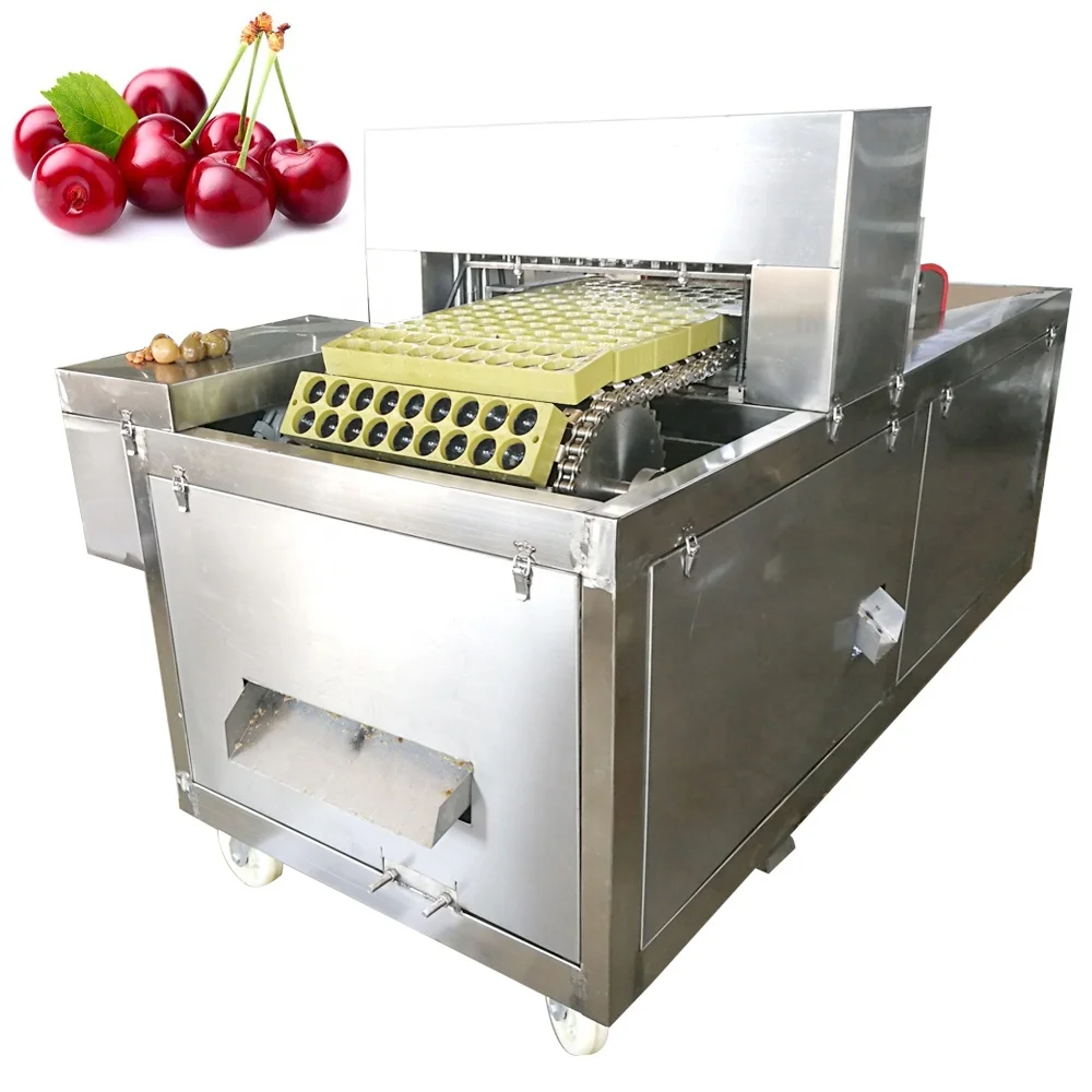 Automatische kommerzielle Kirschgittermaschine, automatische industrielle Samenentfernungsmaschine, professioneller elektrischer Kirschpfitter