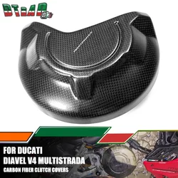 For DUCATI Diavel V4 2023 Streetfighter V4S 2020-2022 Multistrada V4 2021-2023 Carbon Fiber Clutch Cover Motorcycle Accessories