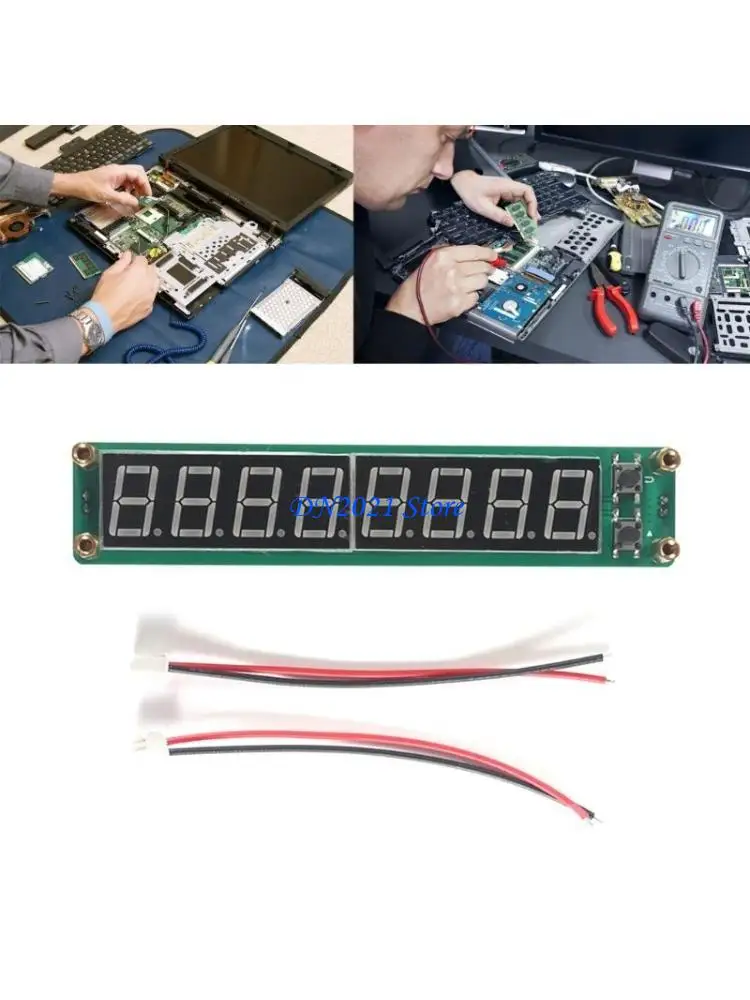 

F3KE PLJ~8LED Accurate Frequency Counter RF Frequency Tester for Electronic Engineers and DIY Enthusiasts