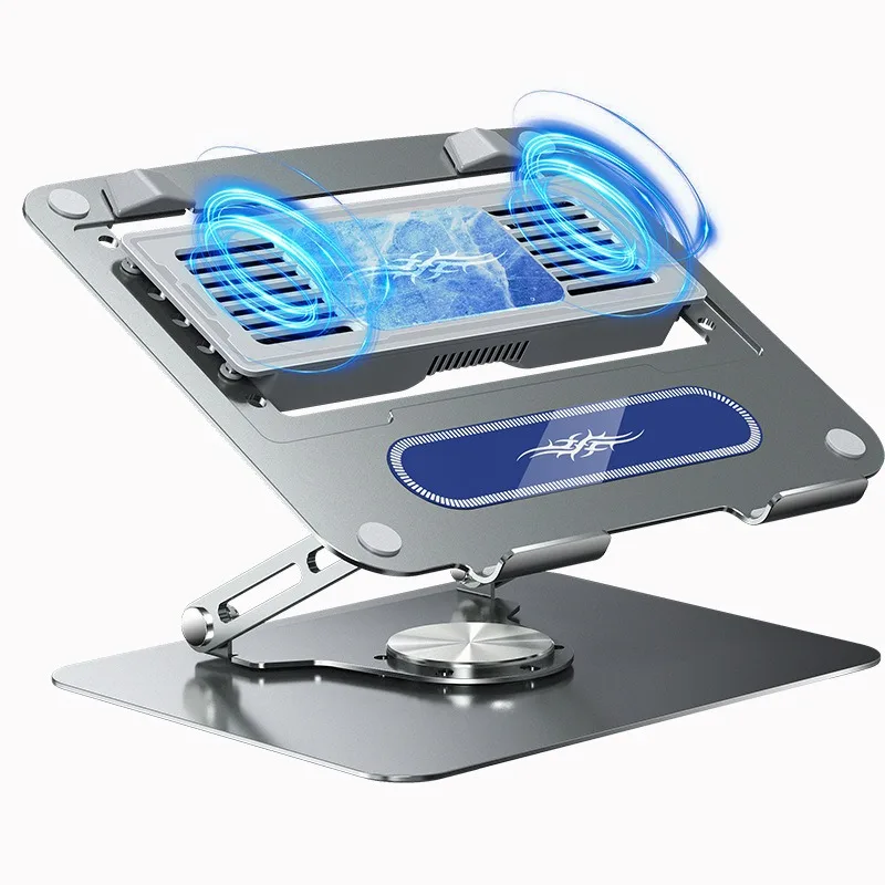 D21 Professional Dual Fan Laptop Cooling Bracket Double Air Flow Cooler Fit All Universal Notebooks And Tablet Devices