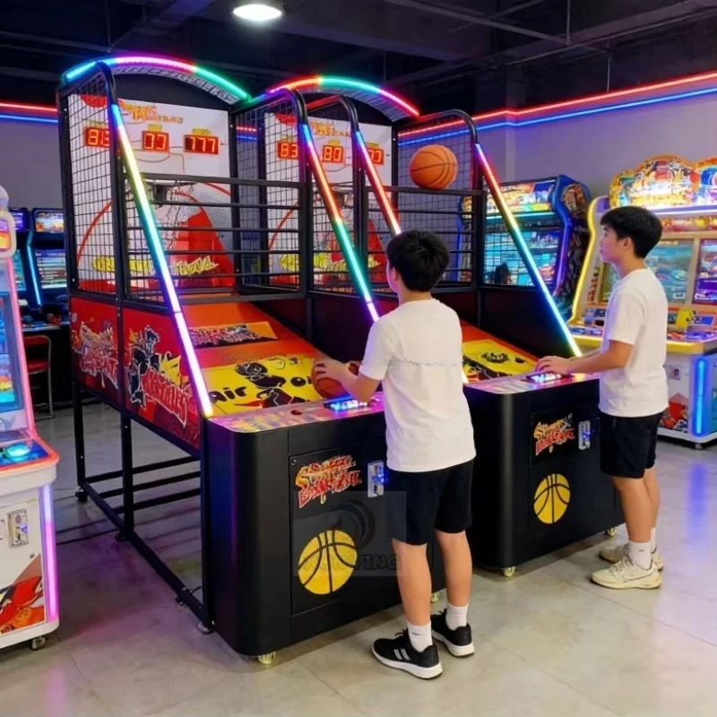 Electronic Scoring Basketball Arcade Machine Automatic Shooting for Commercial Amusement Center Custom