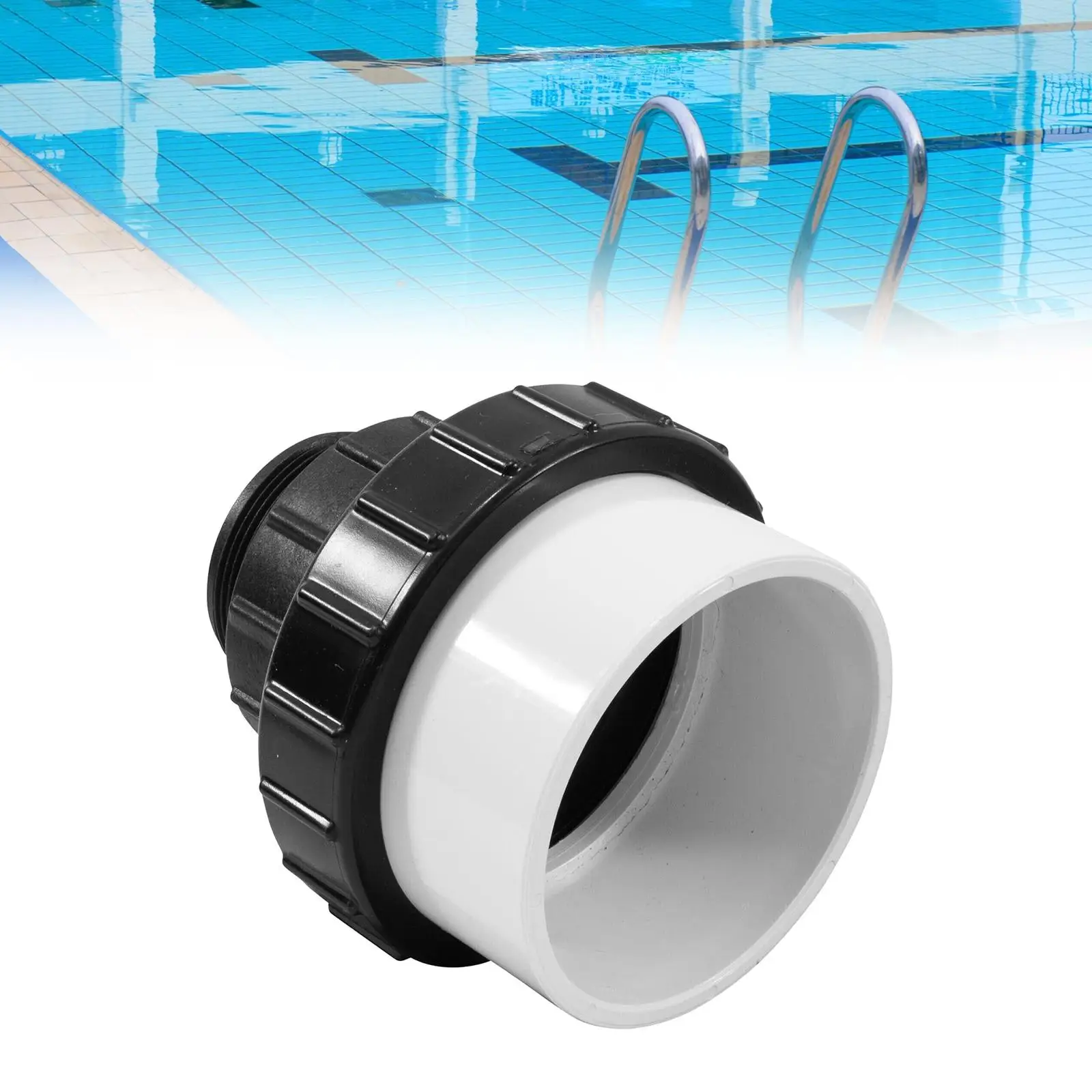 

2" x 2” Hose Connector for in Ground Swimming Pool Hand Tightened 21063-200-000 Pool Pump Adapter Replacement Part Accessory