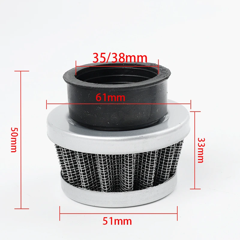 Universal Motorcycle 35mm 38mm Air Filters Stright Curved Right Angle For ATV Scooter Pit Dirt Bike  Mini Air Filter Cleaner