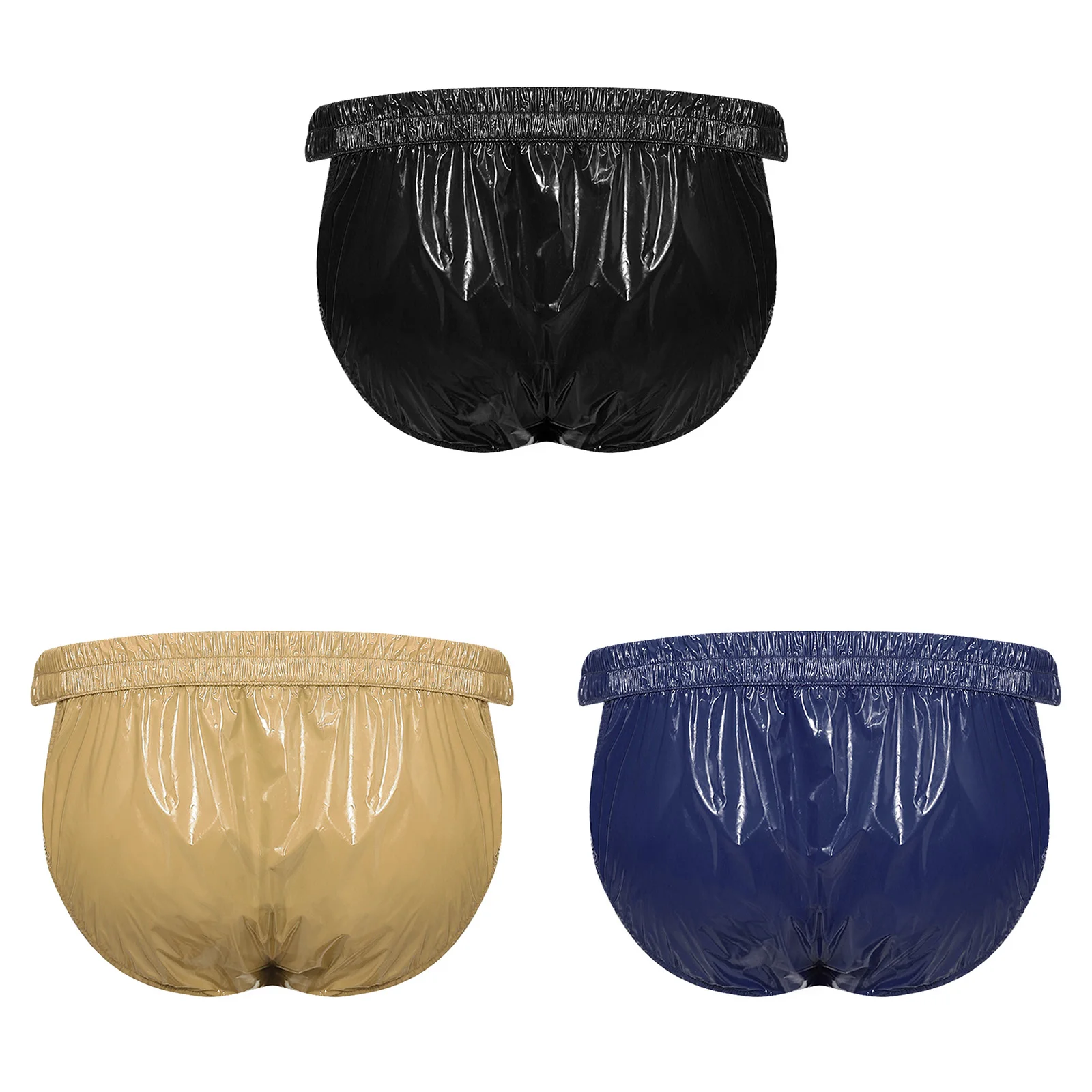 3pcs Men Waterproof Panties Leakproof Elderly Special Needs Adaptive Briefs Diaper Cover Underwear Swimwear Swimsuit Bottoms